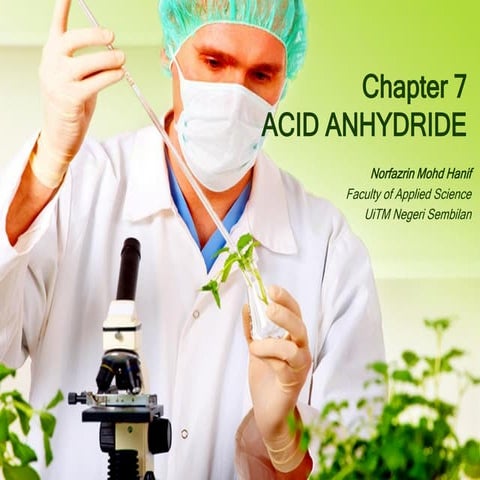 Chapter 6 acid anhydride