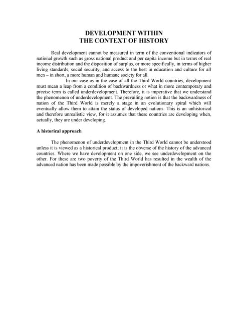 The Role Of Science And Technology In Development