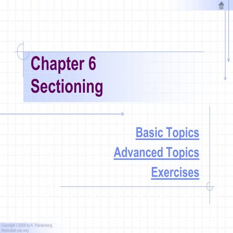 Chapter 6   sectioning - 2010