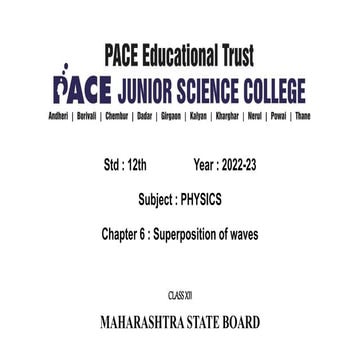 Chapter 6 - Superposition of waves.pptx