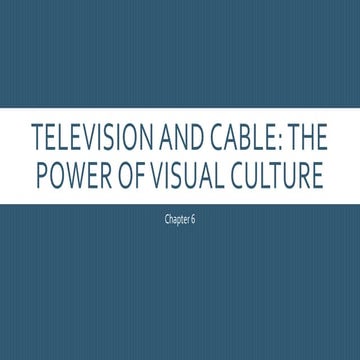 Chapter 6  Television and Cable