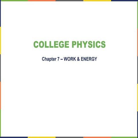 Chapter 6   work &amp; energy