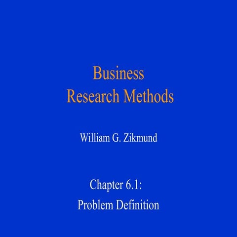 Business Research Methods - William Zikmund