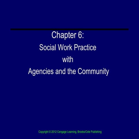 Chapter 6 Preparation for Generalist Practice