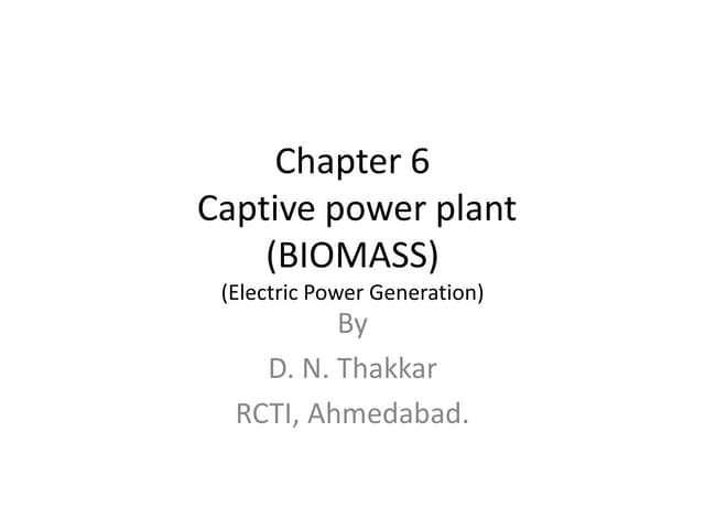 Chapter 6 biomass