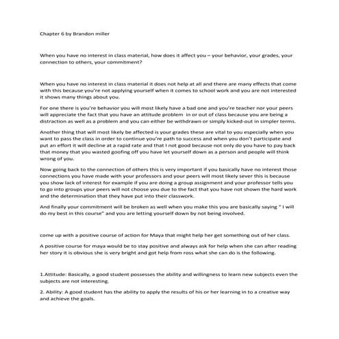 Chapter 6: Listening and Note Taking | DOCX