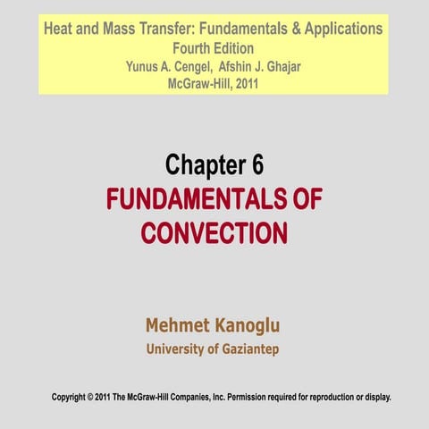 Fundamentals of Convection Heat Transfer and Fluid Flow Dynamics | PDF