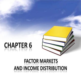 Chapter 6 Factor Markets and Income...