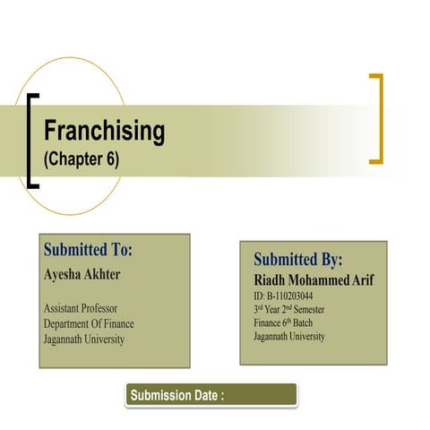 Franchising 