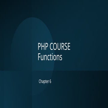 Chapter 6              Functions in PHP.pptx