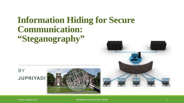 Chapter 6 information hiding (steganography)