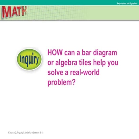 (7) inquiry Lab - Solve Two Step Equations