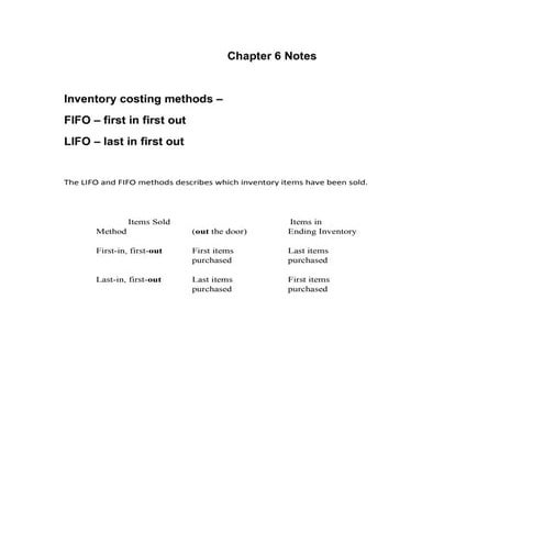 Chapter 6 notes | PDF