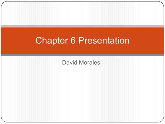 Chapter 6 Presentation | PPTX | Civil Engineering Industry | Industries