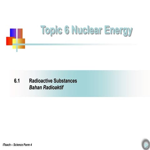 chapter 6 Radioactive Substances SCIENCE | PPT