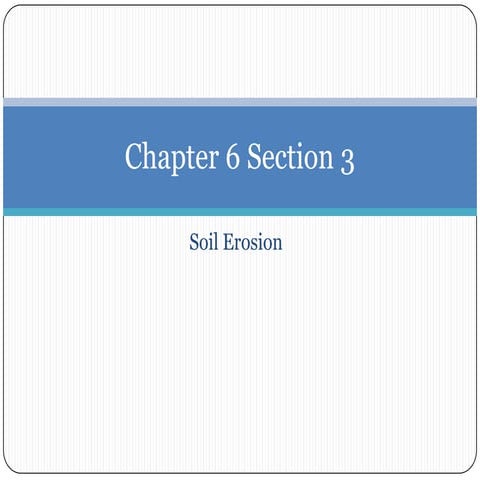 Soil Erosion Grade 5 Powerpoint Presentations | PPTX