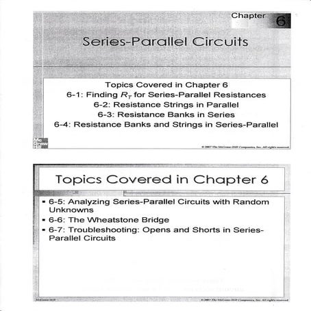 Chapter 6(series parallel circuit)