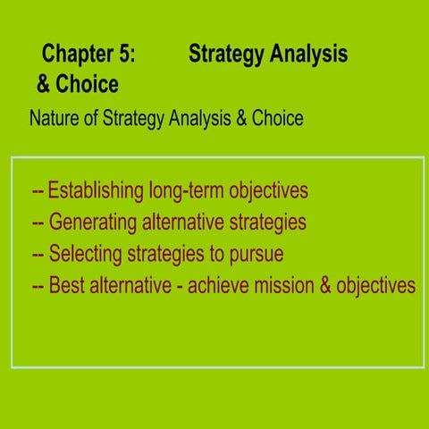 Chapter 6 strategic analysis and choice.ppt