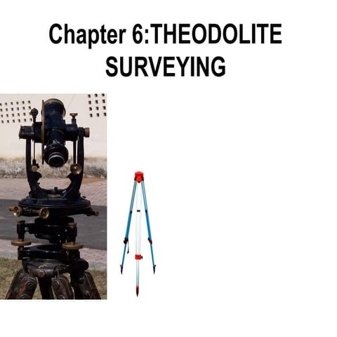 Theodolite surveying is a method that utilizes a theodolite