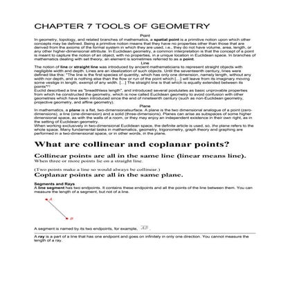 Chapter 6 tools of geometry