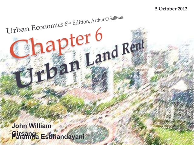 Bid Rent Theory | PDF