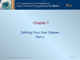 Chapter1 - Introduction to Object-Oriented Programming and Software ...