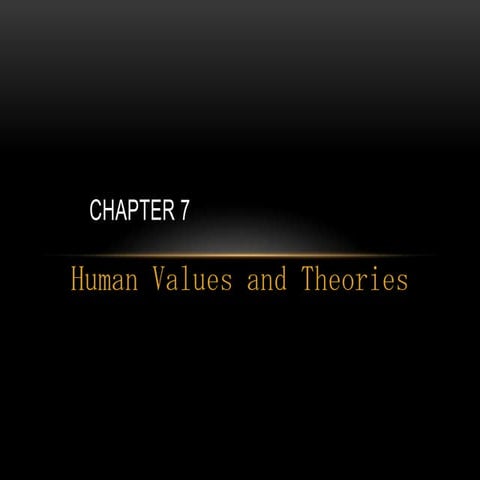 Chapter 7 values and theories