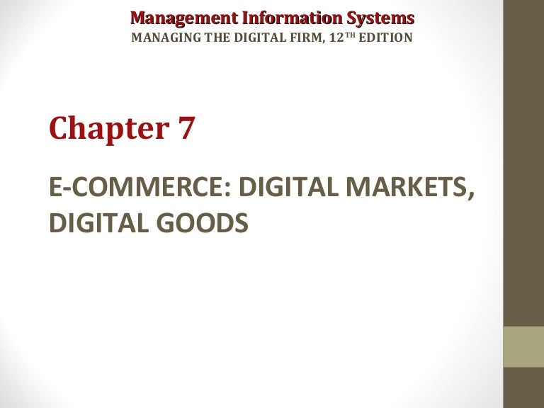 Chapter 7 MIS