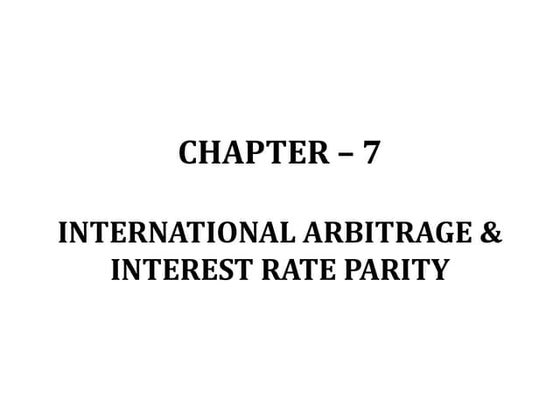 Understanding Arbitrage | PPTX