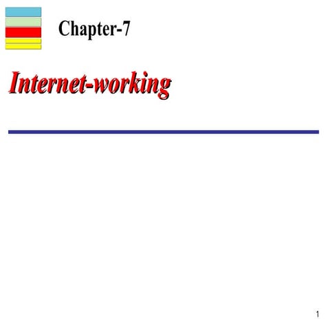 chapter7.ppt introduction to networking and subneting for ip version four