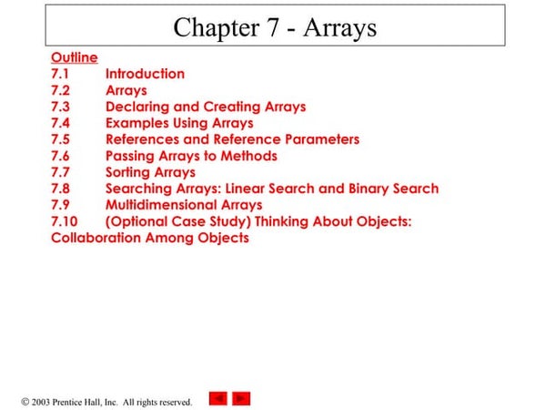 Arrays Class presentation | PPT