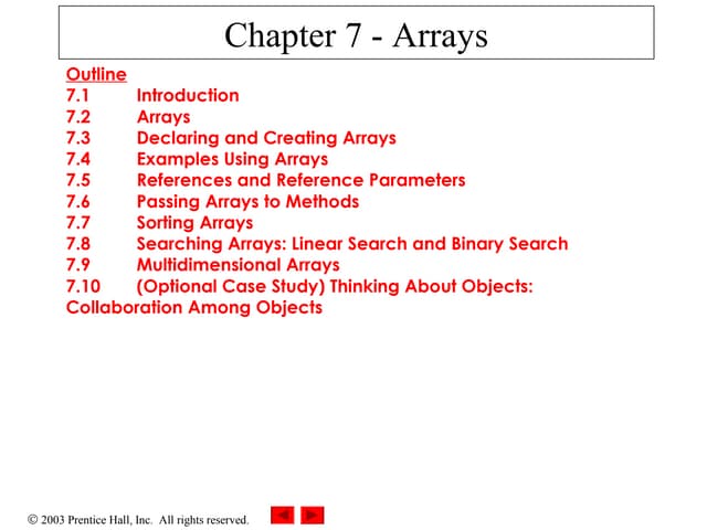 Arrays