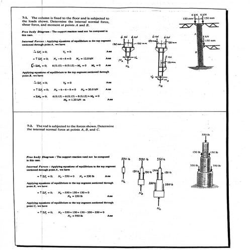 Hibbeler Statics solution - Chapter 7 (2)