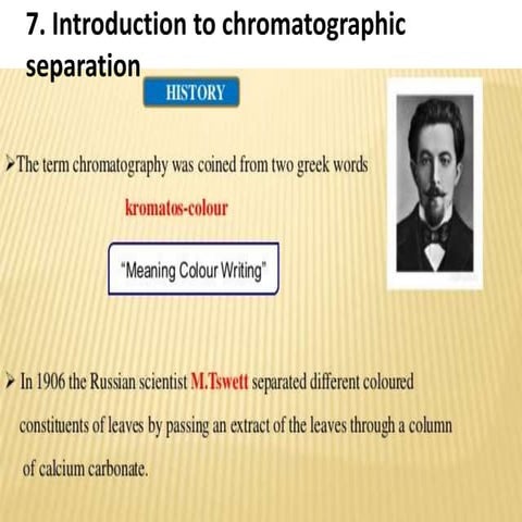 Chromatograpy Chapter 7