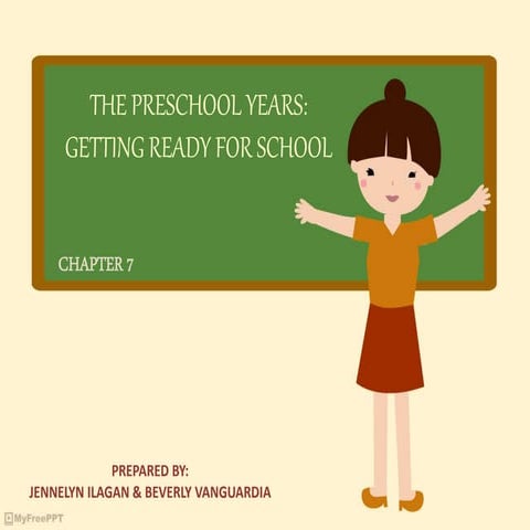PresEd 19 : Chapter 7 (The Pre-School Years : Getting Ready for School.)