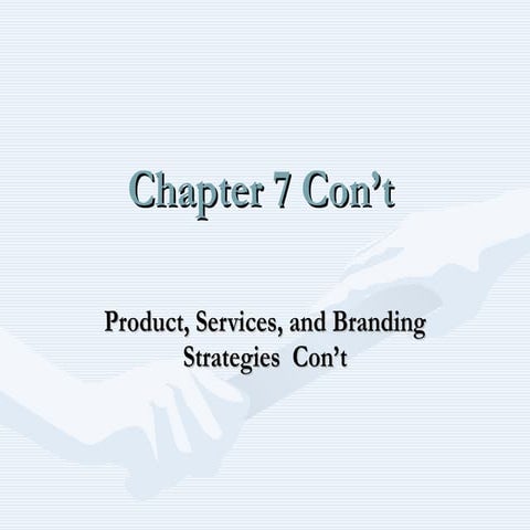 Chapter7 branding con't