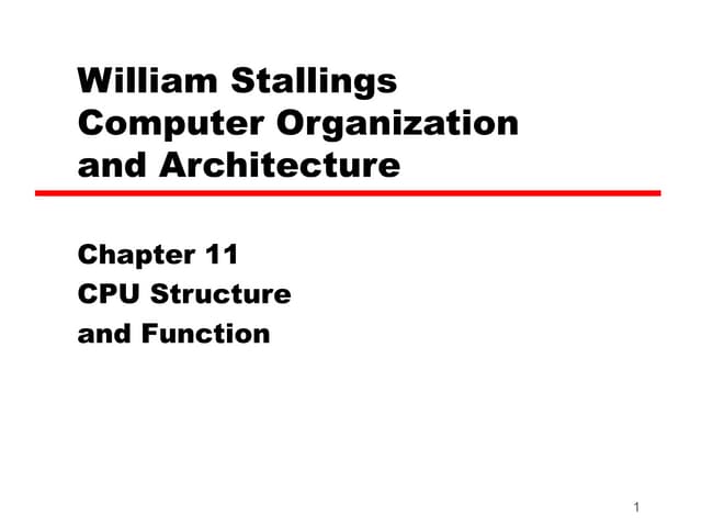 Chapter 7 cpu struktur dan fungsi