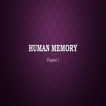 Chapter 7 Human memory.ppt