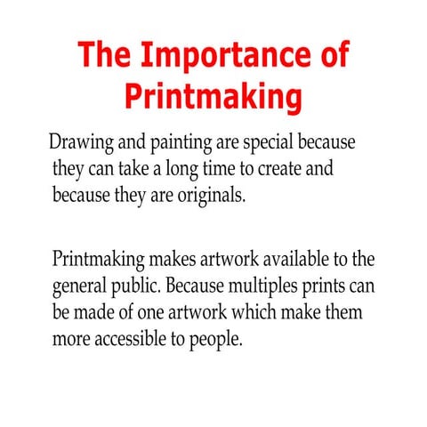 Printmaking
