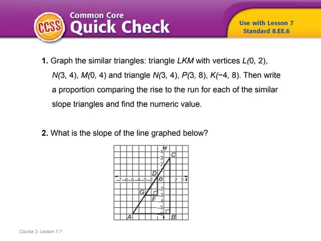 (8) Lesson 7.7 - Area and Perimeter of Similar Figures