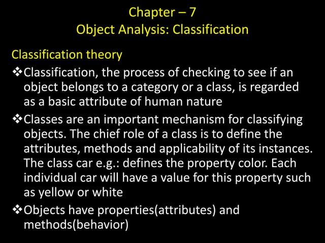 Chapter 7 ooad