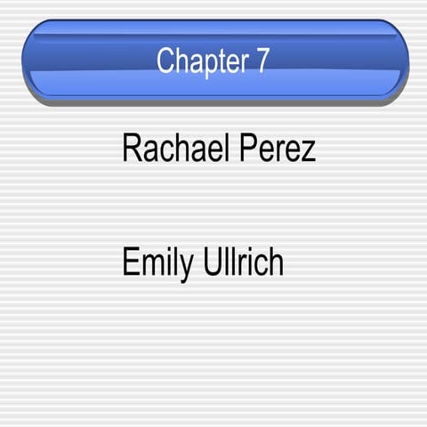 Chapter 7 power point | PPT