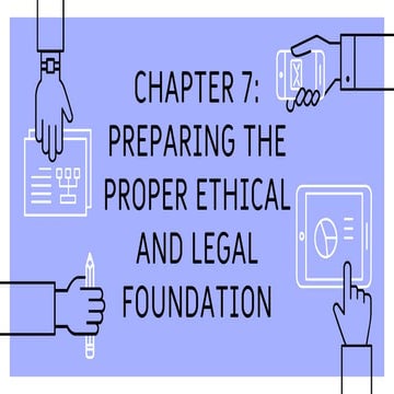 Chapter 7 Preparing the Proper Ethical and Legal Foundation.pptx