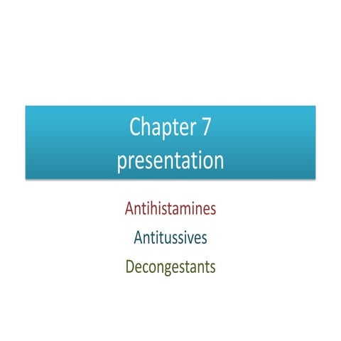 Chapter 7 Presentation | PPTX | Allergies | Diseases and Conditions
