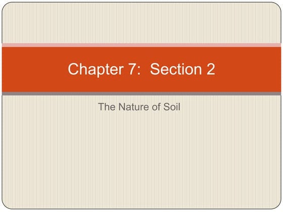 Class 7th Science Chapter- 9. soil | PPTX