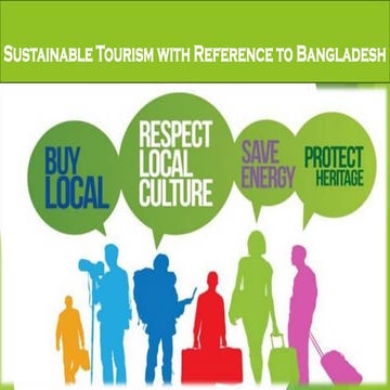 Chapter 7 Sustainable Tourism with Reference to Bangladesh