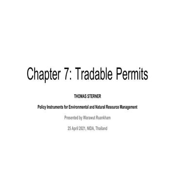 Chapter 7 tradable permits