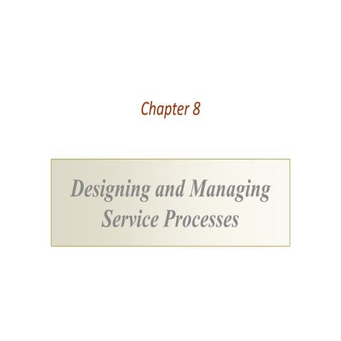 Utsav Mahendra :  Designing and Managing Service Processes 