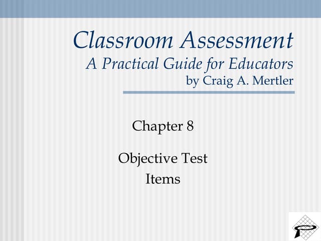 Objective Tests
