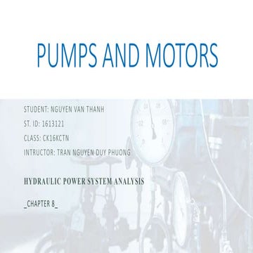 Hydraulic pumps and motors